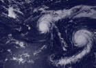 Tres huracanes se forman en el Pacífico