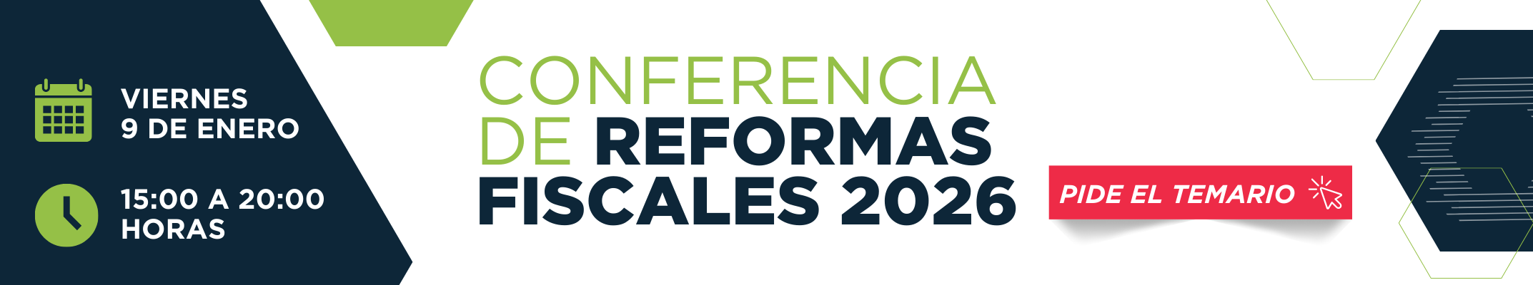 Banner Conferencia de Reformas Fiscales 2026 (b) Banner Radar Fiscal (1)